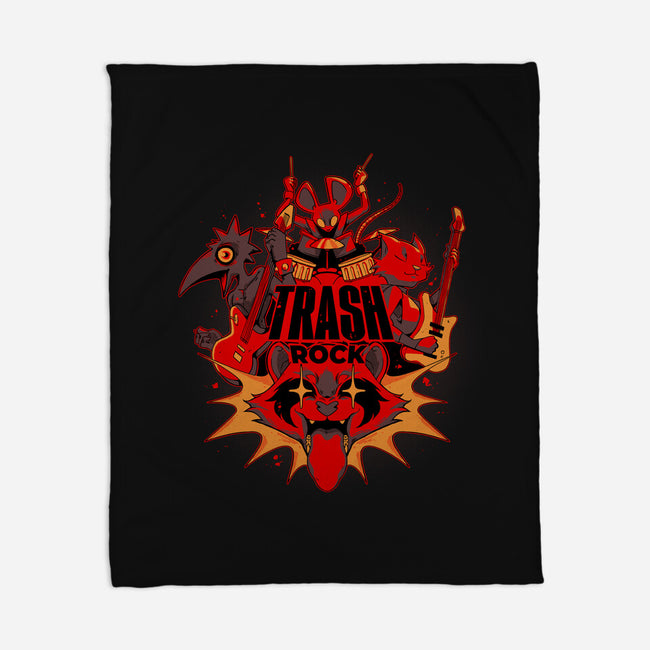 Trash Rock-None-Fleece-Blanket-Kabuto Studio