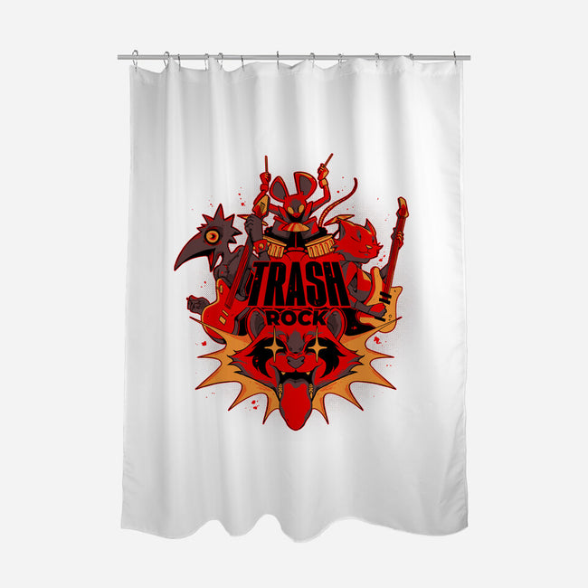 Trash Rock-None-Polyester-Shower Curtain-Kabuto Studio