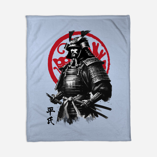 Samurai Clan Taira-None-Fleece-Blanket-DrMonekers