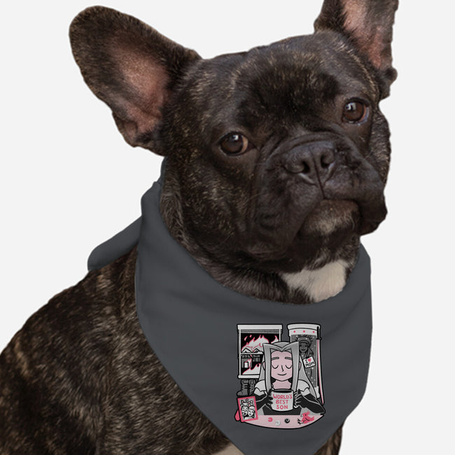 World’s Best Son-Dog-Bandana-Pet Collar-Aarons Art Room