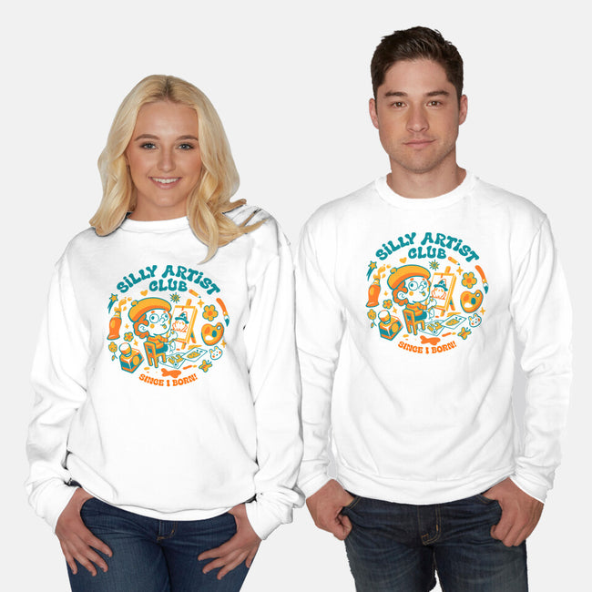 Silly Artist Club-Unisex-Crew Neck-Sweatshirt-Estudio Horta