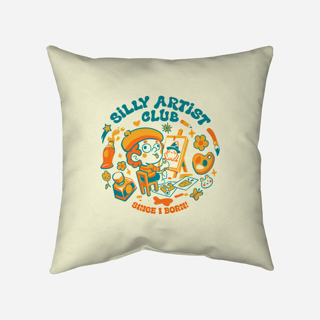 Silly Artist Club-None-Removable Cover w Insert-Throw Pillow-Estudio Horta