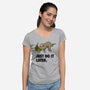 Just Do It Later-Womens-V-Neck-Tee-drbutler