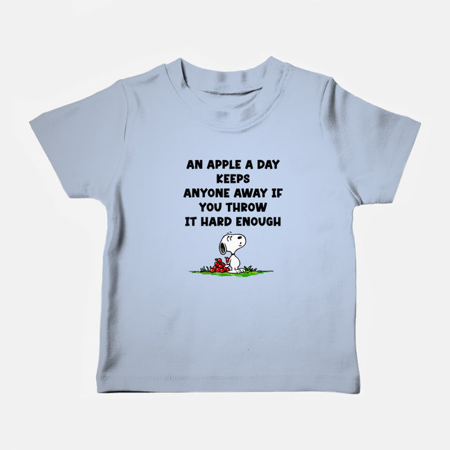 An Apple A Day-Baby-Basic-Tee-drbutler