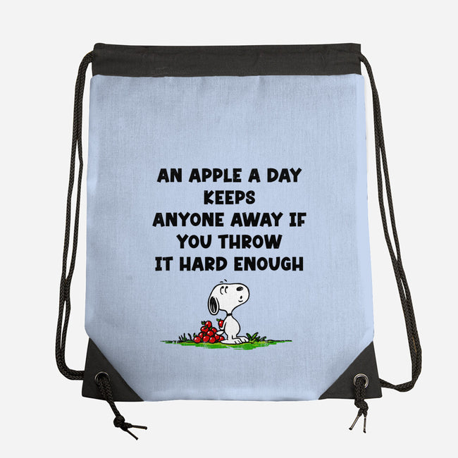 An Apple A Day-None-Drawstring-Bag-drbutler