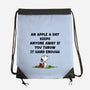 An Apple A Day-None-Drawstring-Bag-drbutler