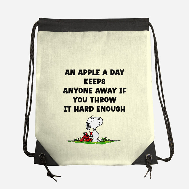 An Apple A Day-None-Drawstring-Bag-drbutler