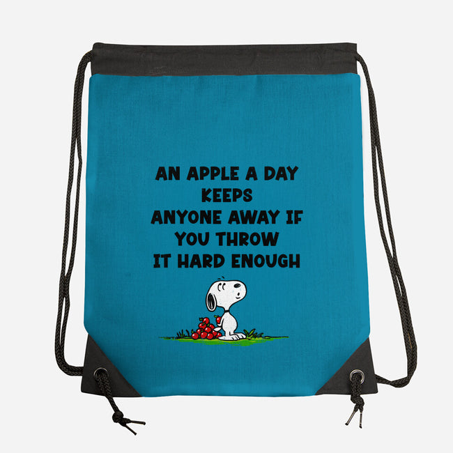 An Apple A Day-None-Drawstring-Bag-drbutler