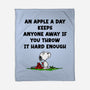 An Apple A Day-None-Fleece-Blanket-drbutler