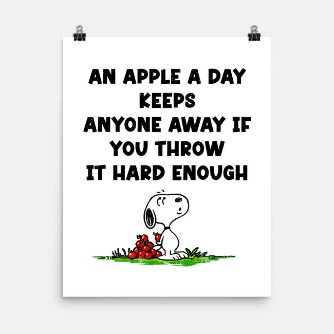 An Apple A Day-None-Matte-Poster-drbutler