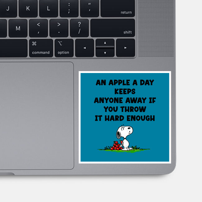 An Apple A Day-None-Glossy-Sticker-drbutler