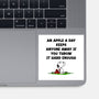 An Apple A Day-None-Glossy-Sticker-drbutler