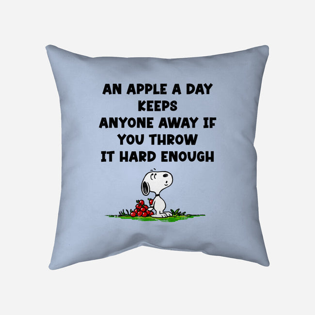 An Apple A Day-None-Non-Removable Cover w Insert-Throw Pillow-drbutler