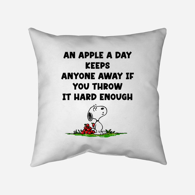 An Apple A Day-None-Non-Removable Cover w Insert-Throw Pillow-drbutler