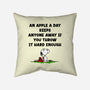 An Apple A Day-None-Removable Cover w Insert-Throw Pillow-drbutler