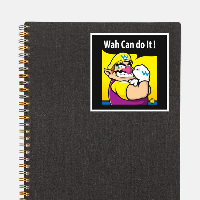 Wah Can Do It-None-Glossy-Sticker-arace