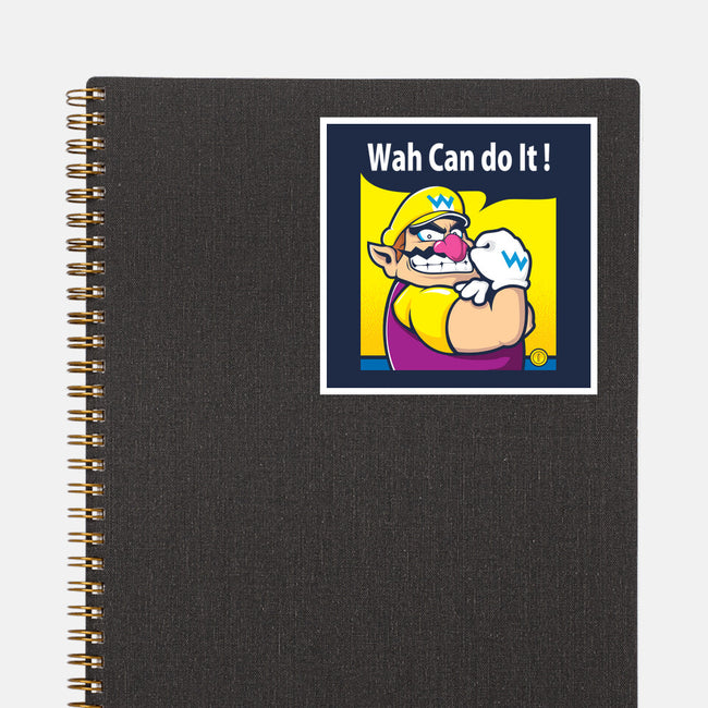 Wah Can Do It-None-Glossy-Sticker-arace