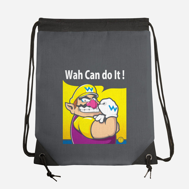 Wah Can Do It-None-Drawstring-Bag-arace