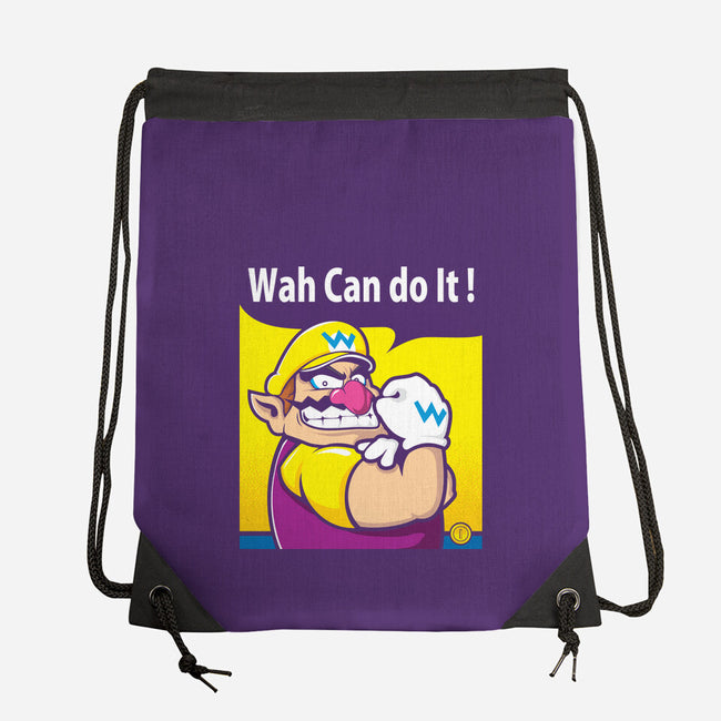 Wah Can Do It-None-Drawstring-Bag-arace