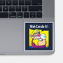 Wah Can Do It-None-Glossy-Sticker-arace