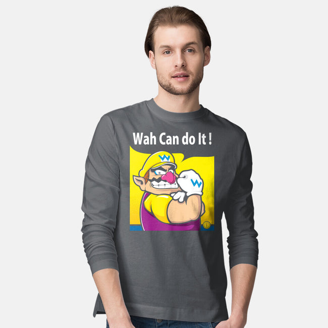 Wah Can Do It-Mens-Long Sleeved-Tee-arace