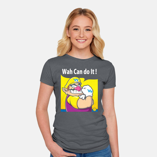 Wah Can Do It-Womens-Fitted-Tee-arace