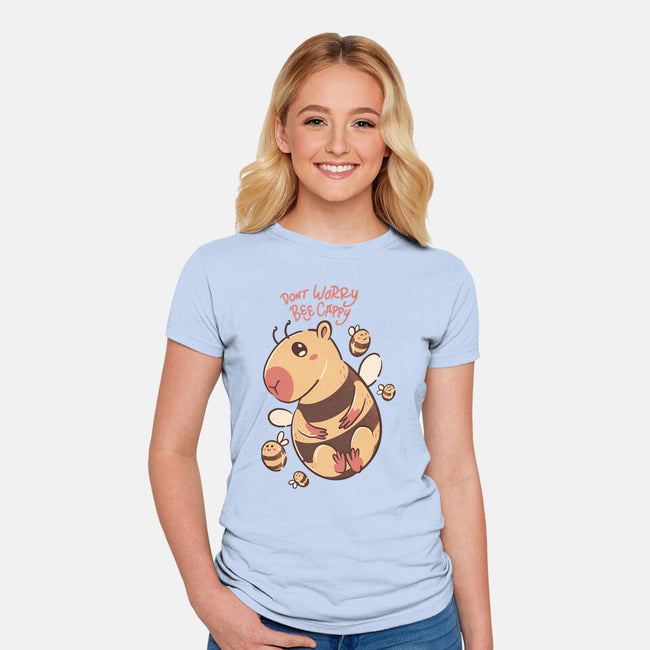 Bee Cappy-Womens-Fitted-Tee-spoilerinc