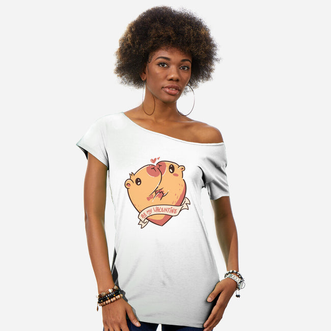 Couplebara-Womens-Off Shoulder-Tee-spoilerinc