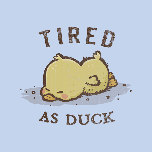 Tired As Duck-Womens-Fitted-Tee-kg07