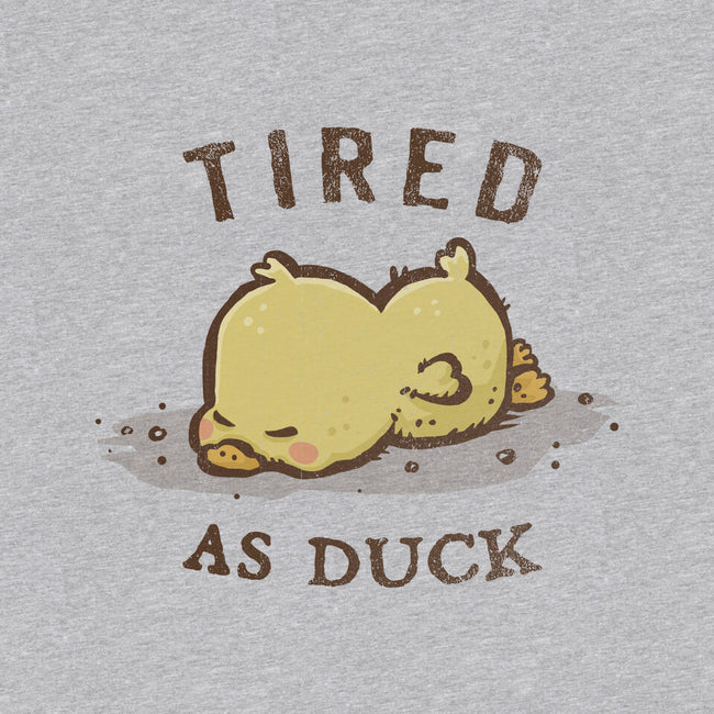 Tired As Duck-Womens-Fitted-Tee-kg07