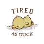 Tired As Duck-Womens-Fitted-Tee-kg07