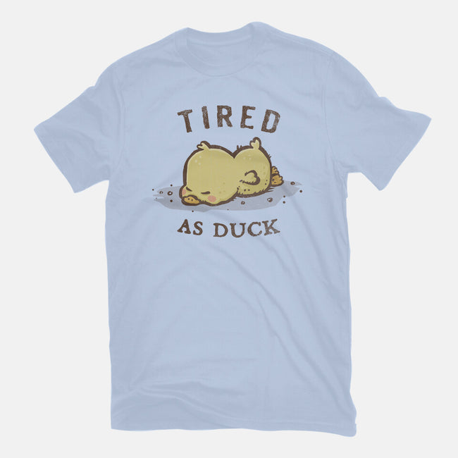 Tired As Duck-Mens-Heavyweight-Tee-kg07
