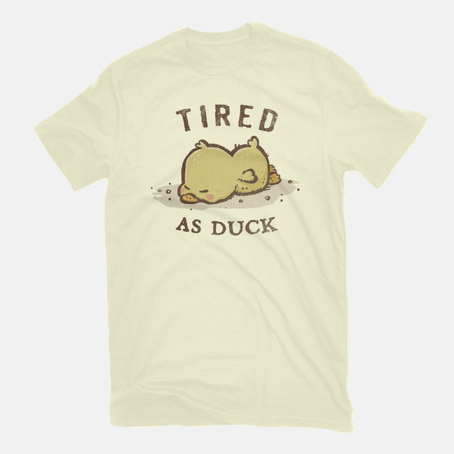 Tired As Duck-Mens-Basic-Tee-kg07