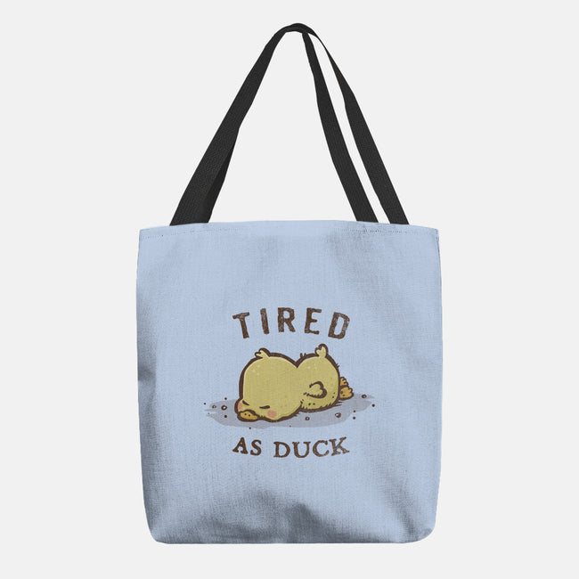 Tired As Duck-None-Basic Tote-Bag-kg07