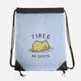 Tired As Duck-None-Drawstring-Bag-kg07