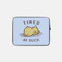 Tired As Duck-None-Zippered-Laptop Sleeve-kg07