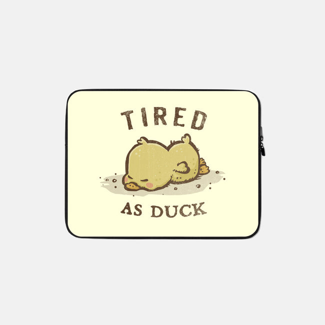 Tired As Duck-None-Zippered-Laptop Sleeve-kg07