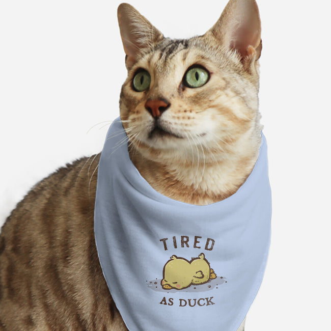 Tired As Duck-Cat-Bandana-Pet Collar-kg07