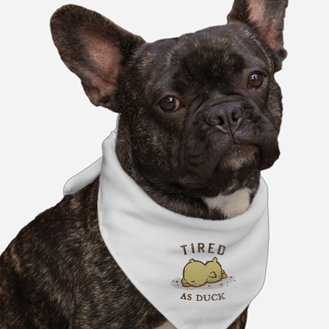 Tired As Duck-Dog-Bandana-Pet Collar-kg07