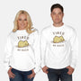 Tired As Duck-Unisex-Crew Neck-Sweatshirt-kg07