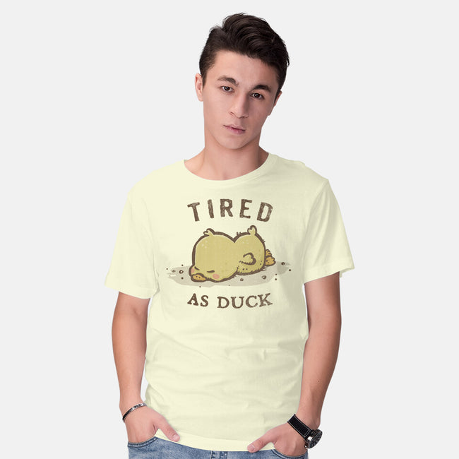 Tired As Duck-Mens-Basic-Tee-kg07