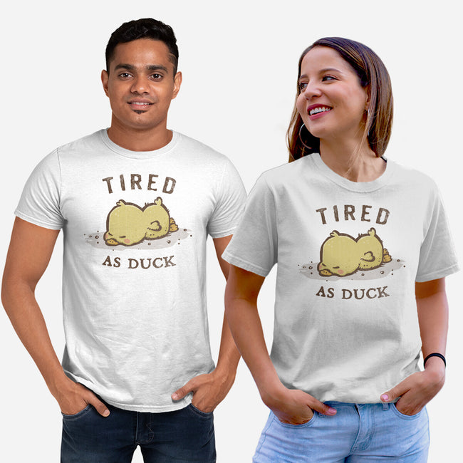 Tired As Duck-Unisex-Basic-Tee-kg07