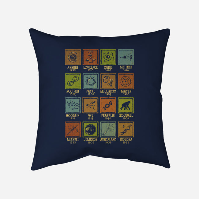 Women In Science-None-Removable Cover-Throw Pillow-kg07