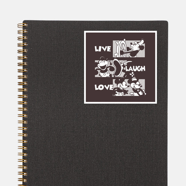 Live Laugh Love Mouse-None-Glossy-Sticker-estudiofitas
