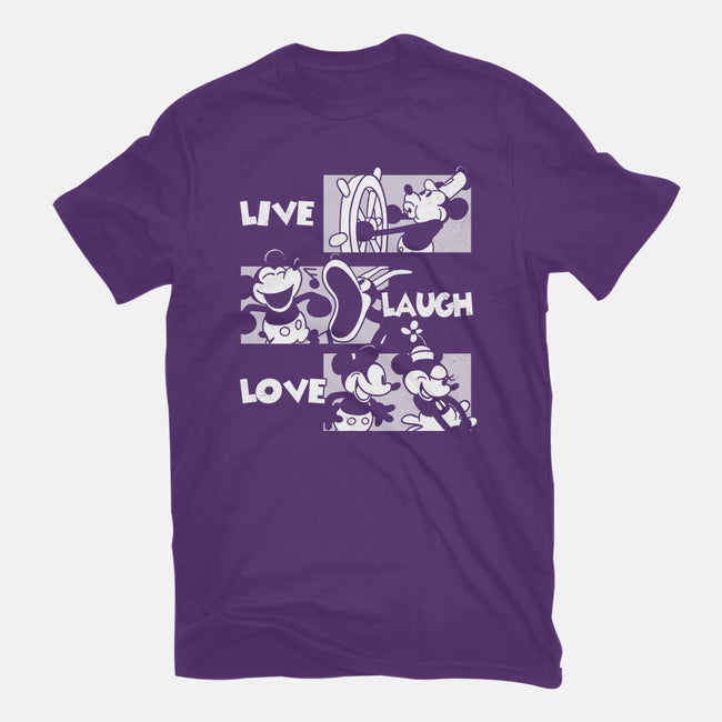 Live Laugh Love Mouse-Youth-Basic-Tee-estudiofitas