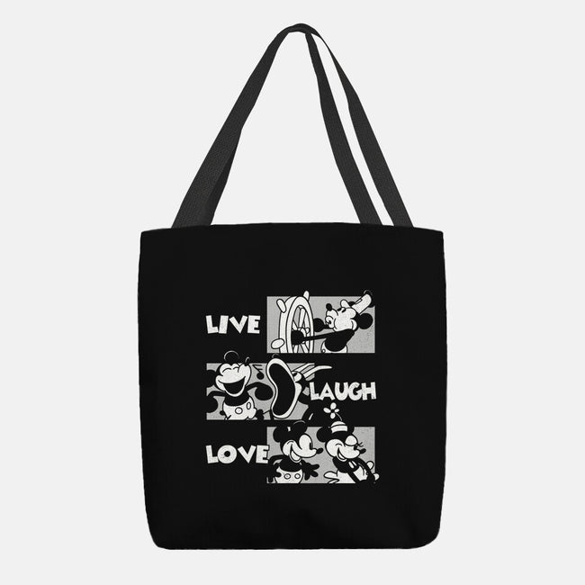 Live Laugh Love Mouse-None-Basic Tote-Bag-estudiofitas