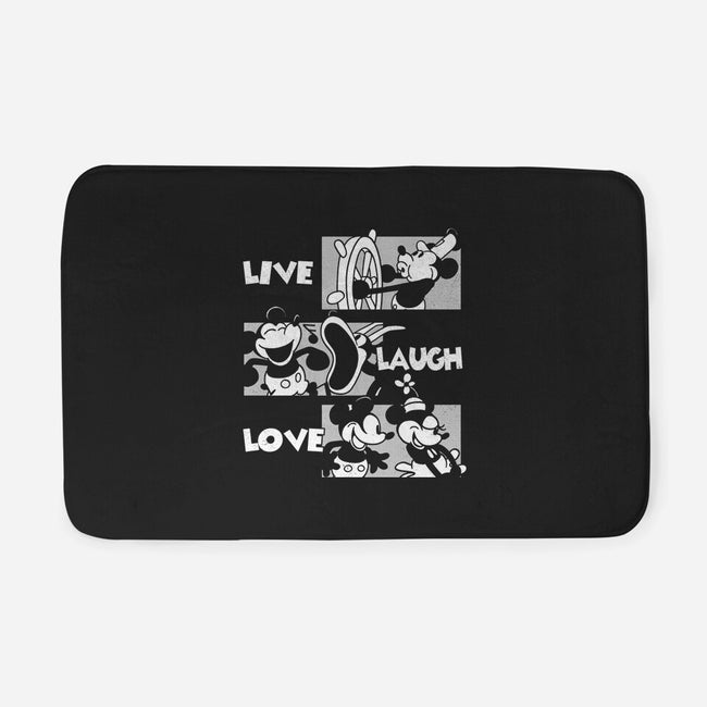 Live Laugh Love Mouse-None-Memory Foam-Bath Mat-estudiofitas