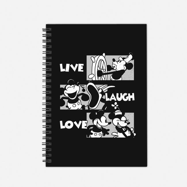 Live Laugh Love Mouse-None-Dot Grid-Notebook-estudiofitas