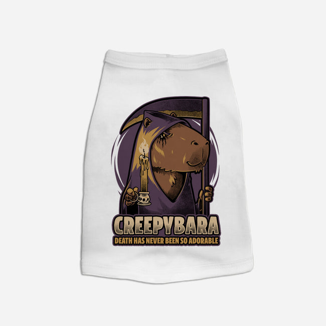 Creepy Death Capybara-Dog-Basic-Pet Tank-Studio Mootant