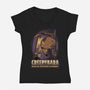 Creepy Death Capybara-Womens-V-Neck-Tee-Studio Mootant